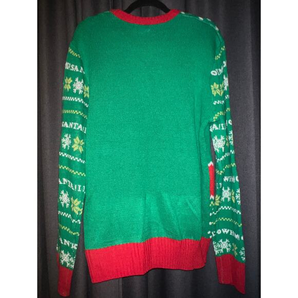 Ugly Christmas Sweater Xmas Size XL Elf - Picture 3 of 3